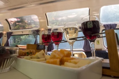 a tray of food on a table