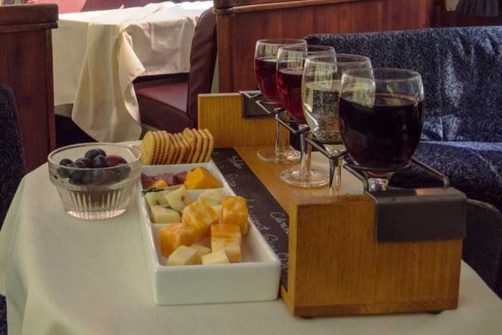 a table full of food