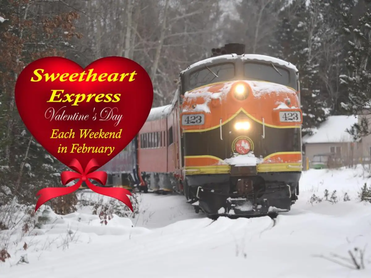 a train covered in snow